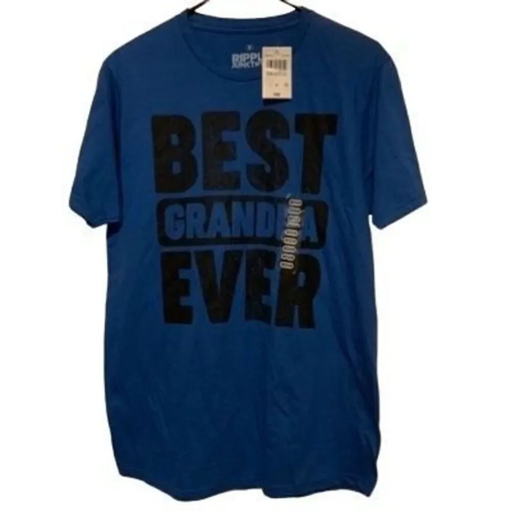 Ripple Junction Best Grandpa Ever Size Medium T-Shirt *New*